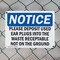Signmission Please Deposit Used Ear Plugs Into The Waste, 14 in W x Rectangle, Plastic OS-2PACK-NS-P-1014-L-17370 - alternate 7